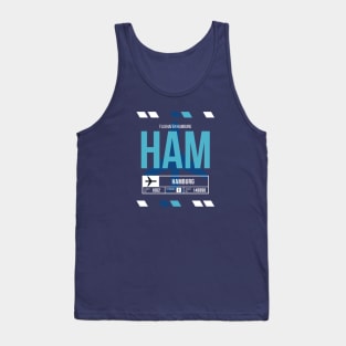 Hamburg (HAM) Airport Code Baggage Tag Tank Top